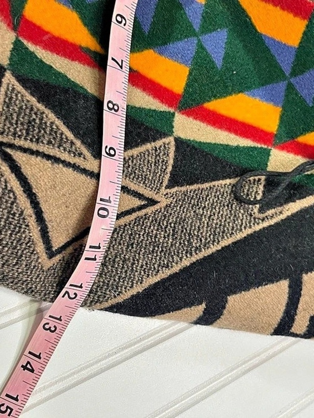 Pendleton Wool Geometric Backpack in Black & Multicolor - Picture 6 of 6
